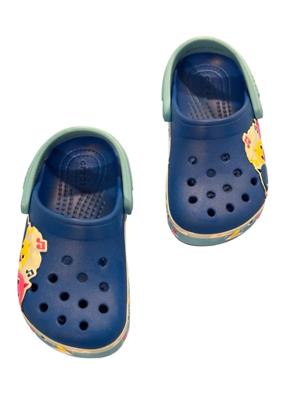 Toddler Blue Crocs Clog and Unbranded  Green Clog